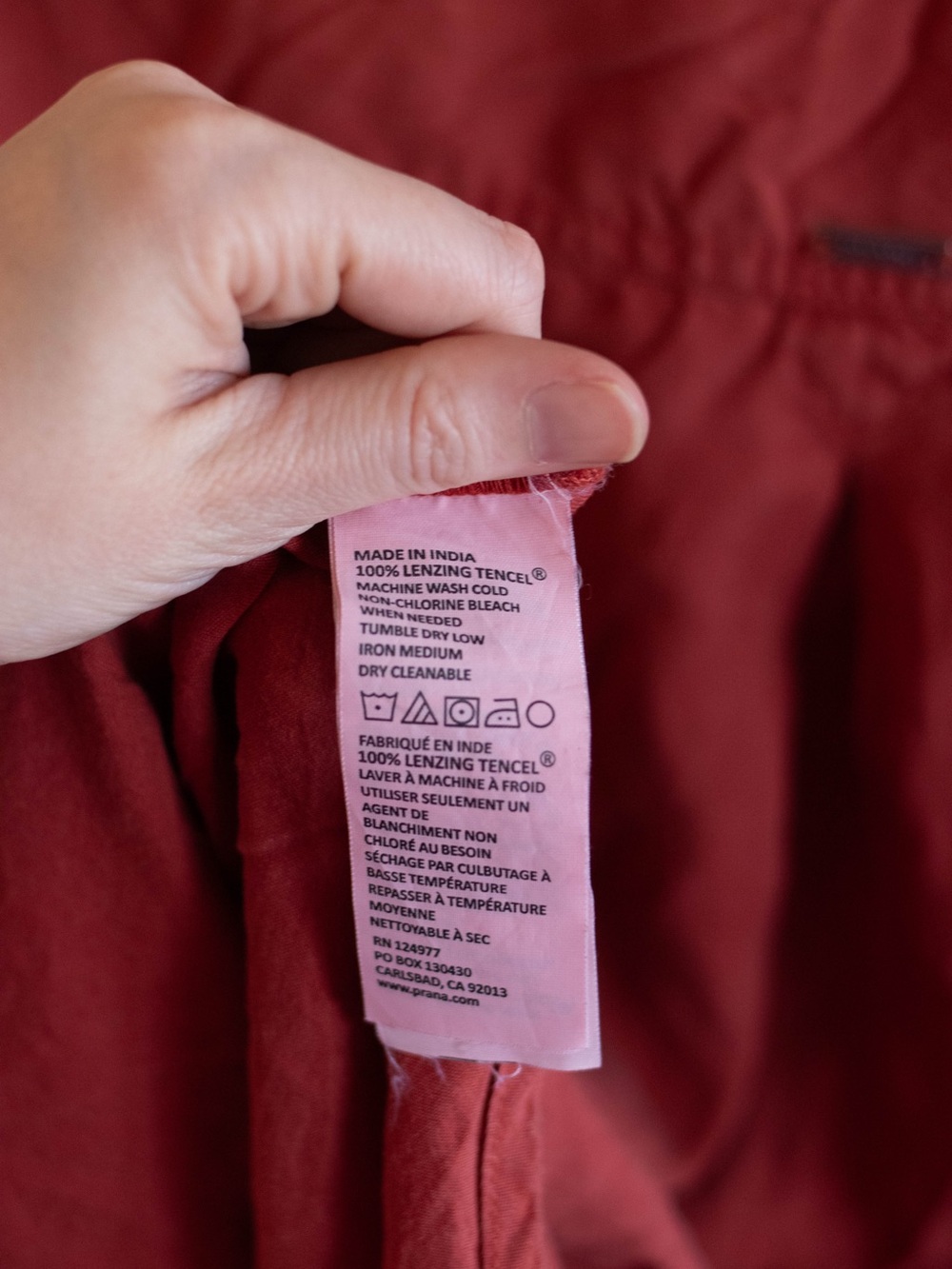 PrAna Rust Orange Button-Up - Picture 6 of 8